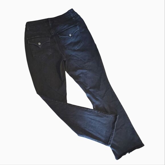 YMI Black Sustainable High Rise Flap Pocket Bootcut Jeans Size 7 / 28 - Picture 9 of 16